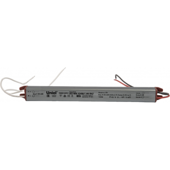 Блок питания UNIEL UET-WAC-024B67 24V IP67 ультратонкий Блок питания UNIEL UET-WAC-024B67 24V IP67 ультратонкий