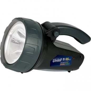 Фонарь UNIEL СТАНДАРТ «DISTANCE LIGHT - DOUBLE FORCE» S-SL017-BA Black Пластиковый корпус 1W LED + 15 LED, 3,7V, 1000mAh Lithium Фонарь UNIEL СТАНДАРТ «DISTANCE LIGHT - DOUBLE FORCE» S-SL017-BA Black Пластиковый корпус 1W LED + 15 LED, 3,7V, 1000mAh Lithium