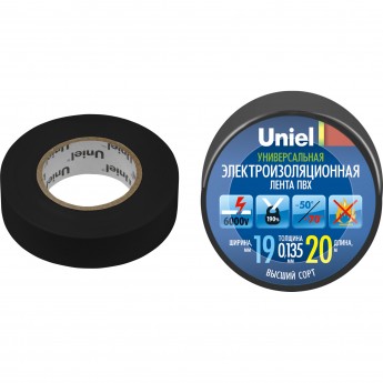 Изоляционная лента UNIEL UIT-135P 20/19/01 BLK