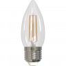 Лампа светодиодная UNIEL LED-C35-9W/3000K/E27/CL/DIM GLA01TR картон UL-00005187 Лампа светодиодная UNIEL LED-C35-9W/3000K/E27/CL/DIM GLA01TR картон UL-00005187
