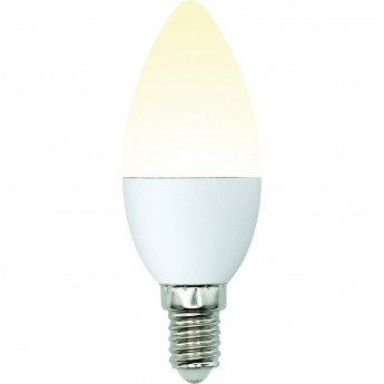 Лампа светодиодная UNIEL LED-C37-6W/WW/E14/FR/MB PLM11WH картон Лампа светодиодная UNIEL LED-C37-6W/WW/E14/FR/MB PLM11WH картон