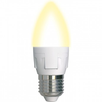 Лампа светодиодная UNIEL LED-C37 7W/WW/E27/FR PLP01WH картон Лампа светодиодная UNIEL LED-C37 7W/WW/E27/FR PLP01WH картон