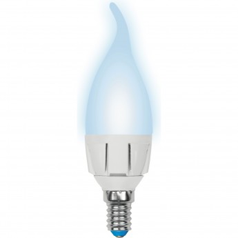 Лампа светодиодная UNIEL LED-CW37-6W/NW/E14/FR/DIM PLP01WH картон Лампа светодиодная UNIEL LED-CW37-6W/NW/E14/FR/DIM PLP01WH картон