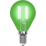 Лампа светодиодная UNIEL LED-G45-5W/GREEN/E14 GLA02GR картон UL-00002987 Лампа светодиодная UNIEL LED-G45-5W/GREEN/E14 GLA02GR картон UL-00002987
