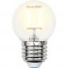 Лампа светодиодная UNIEL LED-G45-6W/WW/E27/FR PLS02WH картон UL-00000302 Лампа светодиодная UNIEL LED-G45-6W/WW/E27/FR PLS02WH картон UL-00000302