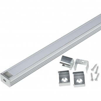 Накладной алюминиевый профиль UFE-K10 SILVER/FROZEN 200 POLYBAG Накладной алюминиевый профиль UFE-K10 SILVER/FROZEN 200 POLYBAG