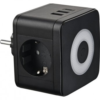 Разветвитель сетевой с выключателем UNIEL S-GES2-16SBUC BLACK с/з 2 гнезда 2USB+1TYPE C 16А 3500Вт черный Разветвитель сетевой с выключателем UNIEL S-GES2-16SBUC BLACK с/з 2 гнезда 2USB+1TYPE C 16А 3500Вт черный