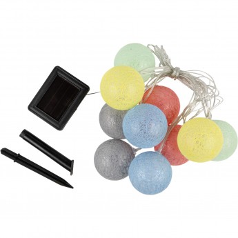 Садовая гирлянда UNIEL USL-S-139/PM2000 COTTON BALLS на солнечной батарее «Клубки» Садовая гирлянда UNIEL USL-S-139/PM2000 COTTON BALLS на солнечной батарее «Клубки»