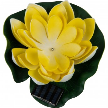 Садовый светильник UNIEL YELLOW WATERLILY USL-S-827/PT060 на солнечной батарее Садовый светильник UNIEL YELLOW WATERLILY USL-S-827/PT060 на солнечной батарее