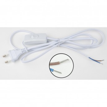 Сетевой шнур с вилкой и выключателем UNIEL UCX-C10/01A-170 WHITE Сетевой шнур с вилкой и выключателем UNIEL UCX-C10/01A-170 WHITE