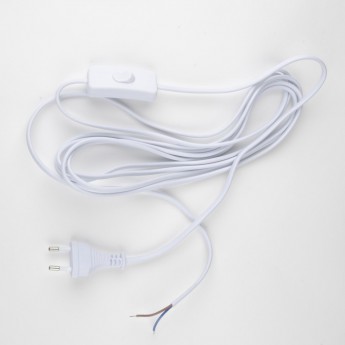 Сетевой шнур с вилкой и выключателем UNIEL UCX-C12/01A-450 WHITE Сетевой шнур с вилкой и выключателем UNIEL UCX-C12/01A-450 WHITE