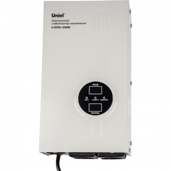 Стабилизатор напряжения UNIEL U-DTRS-1000W ультратонкий, однофазный релейный Стабилизатор напряжения UNIEL U-DTRS-1000W ультратонкий, однофазный релейный