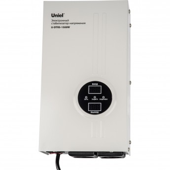 Стабилизатор напряжения UNIEL U-DTRS-1500W ультратонкий, однофазный релейный Стабилизатор напряжения UNIEL U-DTRS-1500W ультратонкий, однофазный релейный