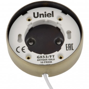 Светильник Uniel GX53/FT ANTIQUE GOLD 10 PROM Светильник Uniel GX53/FT ANTIQUE GOLD 10 PROM