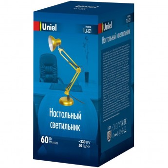 Светильник UNIEL TLI-221 GOLD E27 Светильник UNIEL TLI-221 GOLD E27