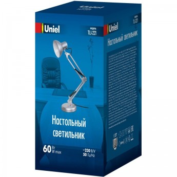 Светильник UNIEL TLI-221 SILVER E27 Светильник UNIEL TLI-221 SILVER E27