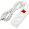 Удлинитель UNIEL S-CU2-3B WHITE серии Ultra, шнур 3м., 2 гнезда, 10A, б/з UL-00009992 Удлинитель UNIEL S-CU2-3B WHITE серии Ultra, шнур 3м., 2 гнезда, 10A, б/з UL-00009992