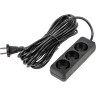 Удлинитель UNIEL S-CU3-7 BLACK серии Ultra, шнур 7м., 3 гнезда, 10A, б/з UL-00009987 Удлинитель UNIEL S-CU3-7 BLACK серии Ultra, шнур 7м., 3 гнезда, 10A, б/з UL-00009987