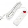 Удлинитель UNIEL S-CU3-7B WHITE серии Ultra, шнур 7м., 3 гнезда, 10A, б/з UL-00009997 Удлинитель UNIEL S-CU3-7B WHITE серии Ultra, шнур 7м., 3 гнезда, 10A, б/з UL-00009997