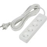 Удлинитель UNIEL S-CU4-5 WHITE серии Ultra, шнур 5м., 4 гнезда, 10A, б/з UL-00009989 Удлинитель UNIEL S-CU4-5 WHITE серии Ultra, шнур 5м., 4 гнезда, 10A, б/з UL-00009989
