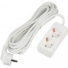 Удлинитель UNIEL S-GCU2-5 WHITE серии Ultra, шнур 5м., 2 гнезда, 16A, с/з UL-00009999 Удлинитель UNIEL S-GCU2-5 WHITE серии Ultra, шнур 5м., 2 гнезда, 16A, с/з UL-00009999