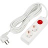 Удлинитель UNIEL S-GCU2-5B WHITE серии Ultra, шнур 5м., 2 гнезда, 16A, с/з UL-00010012 Удлинитель UNIEL S-GCU2-5B WHITE серии Ultra, шнур 5м., 2 гнезда, 16A, с/з UL-00010012