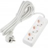Удлинитель UNIEL S-GCU3-5 WHITE серии Ultra, шнур 5м., 3 гнезда, 16A, с/з UL-00010002 Удлинитель UNIEL S-GCU3-5 WHITE серии Ultra, шнур 5м., 3 гнезда, 16A, с/з UL-00010002