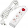 Удлинитель UNIEL S-GCU3-5B WHITE серии Ultra, шнур 5м., 3 гнезда, 16A, с/з UL-00010018 Удлинитель UNIEL S-GCU3-5B WHITE серии Ultra, шнур 5м., 3 гнезда, 16A, с/з UL-00010018