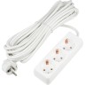 Удлинитель UNIEL S-GCU3-7 WHITE серии Ultra, шнур 7м., 3 гнезда, 16A, с/з UL-00010003 Удлинитель UNIEL S-GCU3-7 WHITE серии Ultra, шнур 7м., 3 гнезда, 16A, с/з UL-00010003