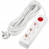 Удлинитель UNIEL S-GCU3-7B WHITE серии Ultra, шнур 7м., 3 гнезда, 16A, с/з UL-00010019 Удлинитель UNIEL S-GCU3-7B WHITE серии Ultra, шнур 7м., 3 гнезда, 16A, с/з UL-00010019