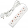 Удлинитель UNIEL S-GCU5-3 WHITE серии Ultra, шнур 3м., 5 гнезд, 16A, с/з UL-00010008 Удлинитель UNIEL S-GCU5-3 WHITE серии Ultra, шнур 3м., 5 гнезд, 16A, с/з UL-00010008